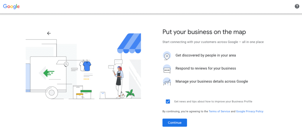 google business profile set up