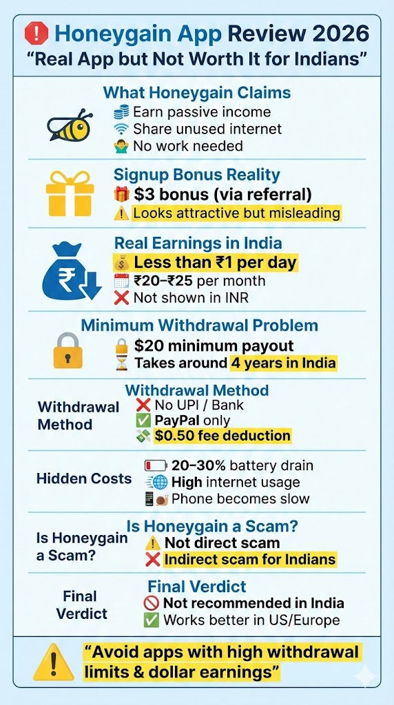 Honeygain Review 2026: Is Honeygain Real or an Indirect Scam?