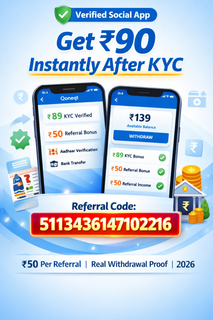 Qoneqt App Referral Code 