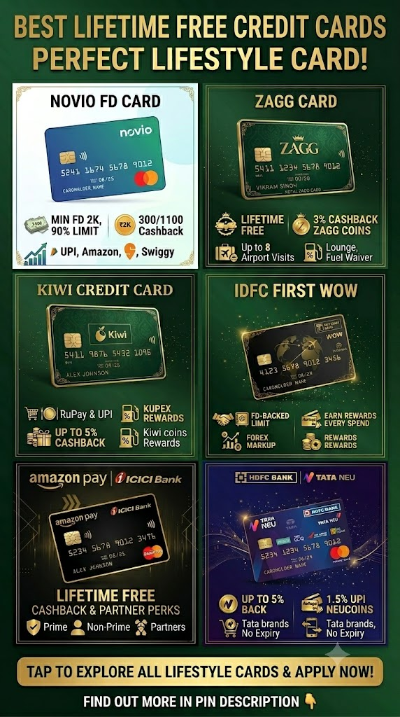 11 Best Lifetime Free Credit Cards In India 2026